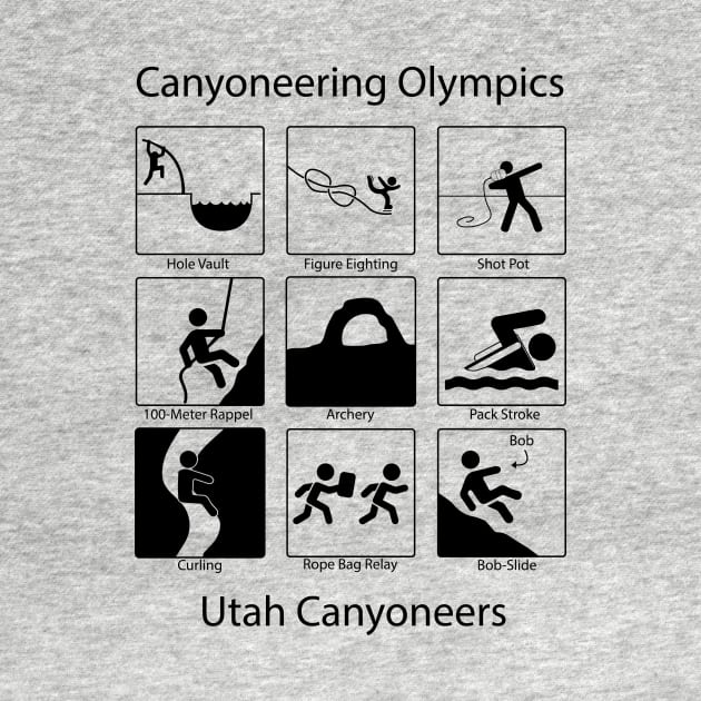 Utah Canyoneers 2019 Winner - Canyoneering Olympics (Dark) by Utah Canyoneers